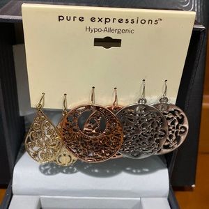 Pure Expression Hypo Allergenic Earring Bali Gift Set NWT